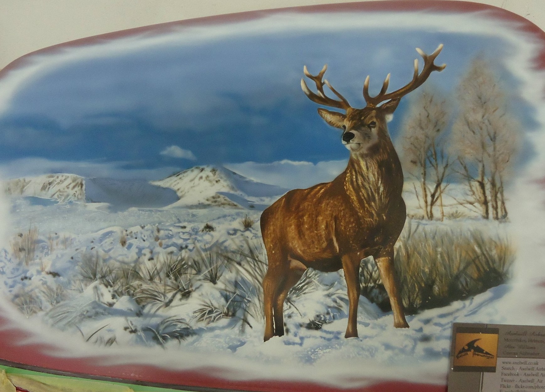 Custom Airbrushed Pan European Motorbike